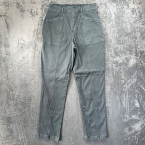 Spanx‎ Cargo Pants Women's Size L Gray Cotton Blend